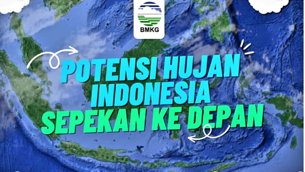 Potensi hujan Indonesia sepekan ke depan
